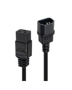 Lindy 30492 electriciteitssnoer Zwart 3 m IEC C14 IEC C19