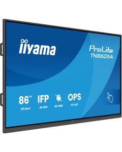 iiyama TN8605A-B1AG beeldkrant Interactief flatscreen 2,17 m (85.6") 500 cd/m² 4K Ultra HD Zwart Touchscreen