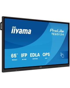 iiyama TE6513A-B2AG beeldkrant Interactief flatscreen 163,8 cm (64.5") Wifi 500 cd/m² 4K Ultra HD Zwart Touchscreen Type processor Android 24/7