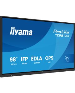 iiyama TE9813A-B2AG beeldkrant Kiosk-ontwerp 2,48 m (97.5") Wifi 500 cd/m² 4K Ultra HD Zwart Touchscreen Type processor Android 24/7