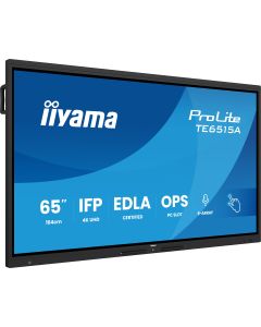 iiyama TE6515A-B2AG beeldkrant Kiosk-ontwerp 163,8 cm (64.5") Wifi 550 cd/m² 4K Ultra HD Zwart Touchscreen Type processor Android 24/7