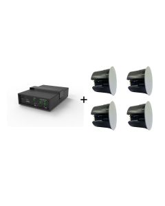 Vivolink Audiopack Subwoofer 6.5 + 4 x premium 40W ceiling speakers (Limited Bundle Pack Offer) Zwart Bedraad 110 W