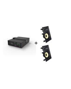 Vivolink Audiopack Subwoofer + 2 x premium in-wall speakers (Limited Bundle Pack Offer) Zwart Bedraad 110 W