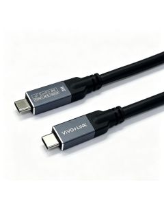 Vivolink USB-C to USB-C Cable 3m - USB4, 40Gbps, 100W PD, 8K, Enterprise-tested USB-kabel USB4 Gen 2x2 USB C 40 Gbit/s 240 W Zwart