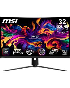 MSI MPG 321CURXDE QD-OLED computer monitor 80 cm (31.5") 3840 x 2160 Pixels 4K Ultra HD Zwart