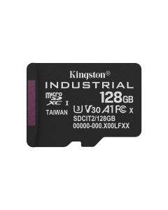 Kingston Technology 128GB microSDXC Industrial C10 A1 pSLC-kaart enkele verpakking zonder adapter
