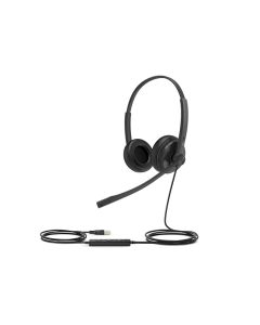 Yealink UH34 SE Lite Dual Teams Headset Bedraad Hoofdband Kantoor/callcenter USB Type-C Zwart
