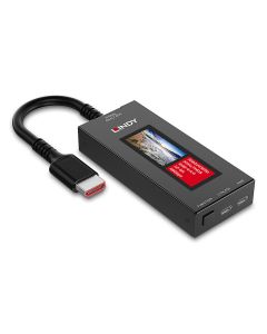 Lindy HDMI 8K60 Signal Analyzer Signaalanalysator Zwart