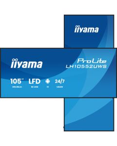 iiyama LH10552UWS-B1AG beeldkrant Kiosk-ontwerp 2,66 m (104.6") LCD Wifi 500 cd/m² UltraWide 5K HD Zwart Type processor Android 24/7