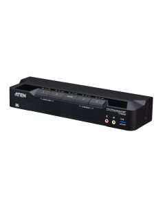 ATEN 4-poorts USB 3.0 8K DisplayPort Dual-Display KVMP™-switch (inclusief Kabels)
