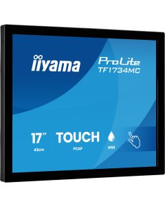 iiyama ProLite TF1734MC-B8X computer monitor 43,2 cm (17") 1280 x 1024 Pixels SXGA LCD Touchscreen Tafel Zwart