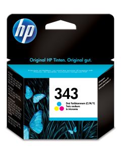 HP 343 originele drie-kleuren inktcartridge