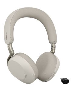 Jabra Evolve3 75 UC + Link 390c Headset Draadloos Hoofdband Oproepen/muziek USB Type-C Bluetooth Grijs