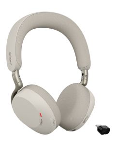 Jabra Evolve3 75 MS + Link 390c Headset Draadloos Hoofdband Oproepen/muziek USB Type-C Bluetooth Grijs