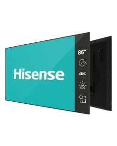 Hisense 86” 4K IPS UHD Digital Signage Display - 24/7 Operation Digitaal A-kaart 2,18 m (86") Wifi 500 cd/m² 4K Ultra HD Zwart Android 11 24/7