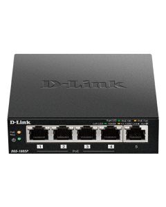 D-Link DGS-1005P/E netwerk-switch Unmanaged Gigabit Ethernet (10/100/1000) Power over Ethernet (PoE) Zwart