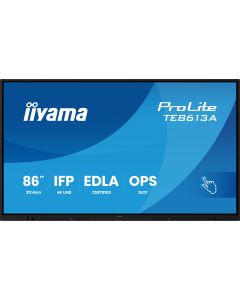 iiyama TE8613A-B3AG beeldkrant Interactief flatscreen 2,17 m (85.6") LCD Wifi 500 cd/m² 4K Ultra HD Zwart Touchscreen Type processor Android 24/7