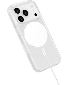 eSTUFF INFINITE (GRS) OSLO iPhone 18 Pro Max/17 Pro Max Clear Magnetic Cover. Material: 65% (GRS) recycled PC and 21% (GRS) recycled TPU mobiele telefoon behuizingen Hoes Transparant