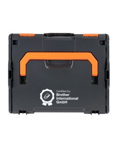 Brother ZPTOUCHLBOXXKOMPL apparatuurtas Stevige koffer Zwart, Oranje