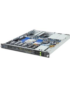 GIGABYTE E163-Z34-AAH1 AMD SoC Socket SP5 Rack (1U) Zwart, Staal