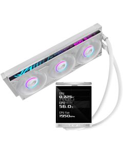 ASUS ROG Strix LC IV 360 ARGB LCD White Edition Processor Kit voor vloeistofkoeling 12 cm Wit