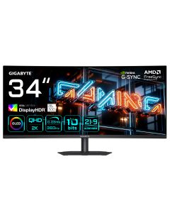 GIGABYTE MO34WQC36 34" WQHD Gebogen Gaming Monitor
