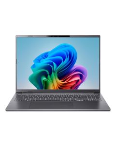 Acer Aspire 16 AI NX.JLNEG.009 netbook Copilot+ PC Snapdragon X1-26-100 40,6 cm (16") WUXGA 16 GB LPDDR5x-SDRAM 512 GB SSD Wi-Fi 7 (802.11be) Windows 11 Home Grijs QWERTZ Duits