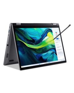 Acer Aspire Spin 14 ASP14-52MTN Intel Core Ultra 7 155U Laptop 35,6 cm (14") Touchscreen WUXGA 32 GB LPDDR5x-SDRAM 1 TB SSD Wi-Fi 6E (802.11ax) Windows 11 Home Grijs QWERTZ Duits