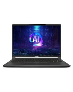 MSI Stealth A16 AI+ A3XWIG-043 AMD Ryzen AI 9 HX 370 Laptop 40,6 cm (16") Quad HD+ 32 GB LPDDR5x-SDRAM 2 TB SSD NVIDIA GeForce RTX 5080 Wi-Fi 7 (802.11be) Windows 11 Home Zwart