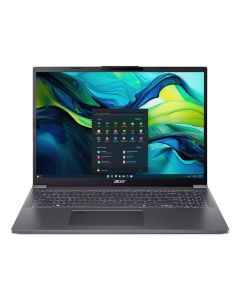 Acer Aspire 16 A16-71M-77HE Intel Core Ultra 7 155H Laptop 40,6 cm (16") WUXGA+ 16 GB LPDDR5x-SDRAM 512 GB SSD Wi-Fi 6 (802.11ax) Windows 11 Home Grijs