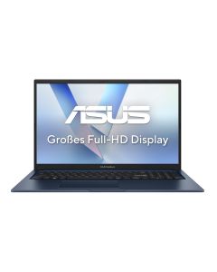 ASUS Vivobook 17 X1704VA-AU1237W Intel Core 5 120U Laptop 43,9 cm (17.3") Full HD 16 GB DDR4-SDRAM 512 GB SSD Wi-Fi 6 (802.11ax) Windows 11 Home Blauw QWERTZ Duits