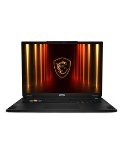MSI Stealth 18 HX AI A2XWIG-042 Intel Core Ultra 9 275HX Laptop 45,7 cm (18") UHD+ 64 GB DDR5-SDRAM 2 TB SSD NVIDIA GeForce RTX 5080 Wi-Fi 7 (802.11be) Windows 11 Pro Zwart