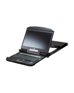 ATEN CL3884NW rack console 47 cm (18.5") 1920 x 1080 Pixels Metaal Zwart 1U