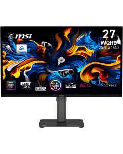 MSI PRO MAX 271QPX14G computer monitor 67,3 cm (26.5") 2560 x 1440 Pixels Quad HD QD-OLED Zwart