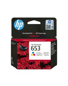 HP 653 originele Advantage drie-kleuren inktcartridge