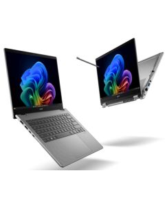 Acer TravelMate TMP414RN-56-TCO-77G3 Intel Core Ultra 7 355 Laptop 35,6 cm (14") Touchscreen WUXGA 16 GB DDR5-SDRAM 512 GB SSD Wi-Fi 7 (802.11be) Windows 11 Pro Blauw QWERTZ Duits