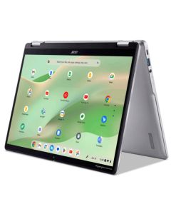 Acer Chromebook CP314-2HN-C57B Intel® N N100 35,6 cm (14") Touchscreen WUXGA 8 GB LPDDR5-SDRAM 64 GB eMMC Wi-Fi 6E (802.11ax) ChromeOS Zilver QWERTZ Duits