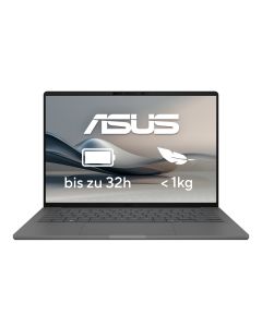ASUS Zenbook A14 UX3407QA-QD496W Copilot+ PC Snapdragon X1-26-100 Laptop 35,6 cm (14") WUXGA 32 GB LPDDR5x-SDRAM 1 TB SSD Wi-Fi 6E (802.11ax) Windows 11 Home Grijs QWERTZ Duits
