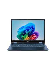 Acer Swift Spin 14 AI SFSP14-Q51T-X0AS Snapdragon X2E-78-100 Hybride (2-in-1) 35,6 cm (14") Touchscreen WUXGA 16 GB LPDDR5x-SDRAM 512 GB SSD Wi-Fi 7 (802.11be) Windows 11 Home Blauw