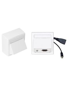 Vivolink WI221170 wandcontactdoos HDMI + 3.5mm Wit