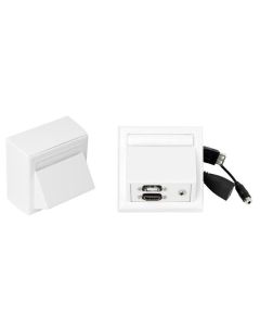 Vivolink WI221260 wandcontactdoos HDMI + USB A + 3.5mm Wit