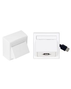 Vivolink WI231275 wandcontactdoos USB A Wit